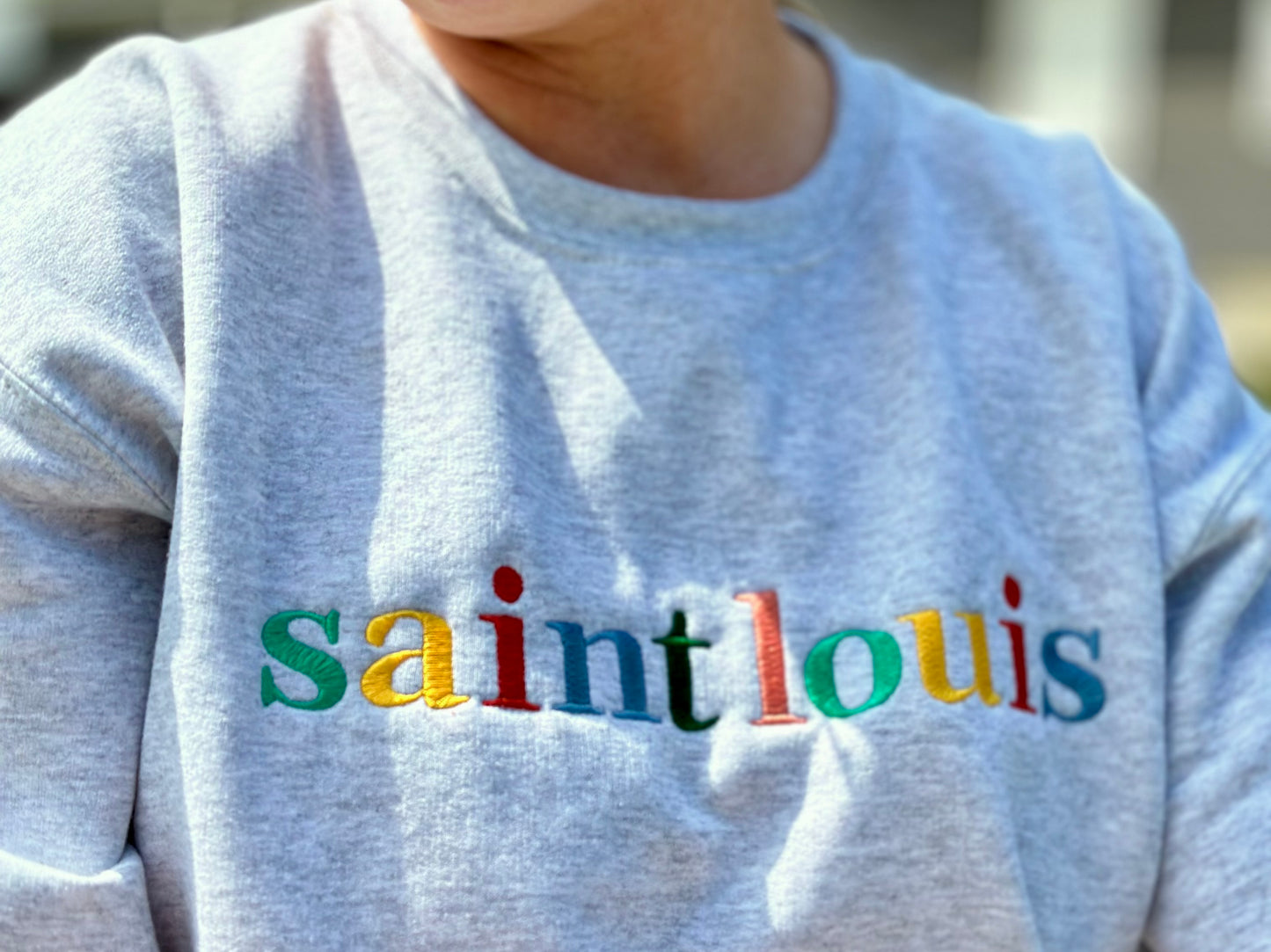 Custom City Embroidered Sweatshirt | Personalized Location Crewneck | Multicolor Name Sweatshirt | Girls Trip Crew | Bachelorette Gift